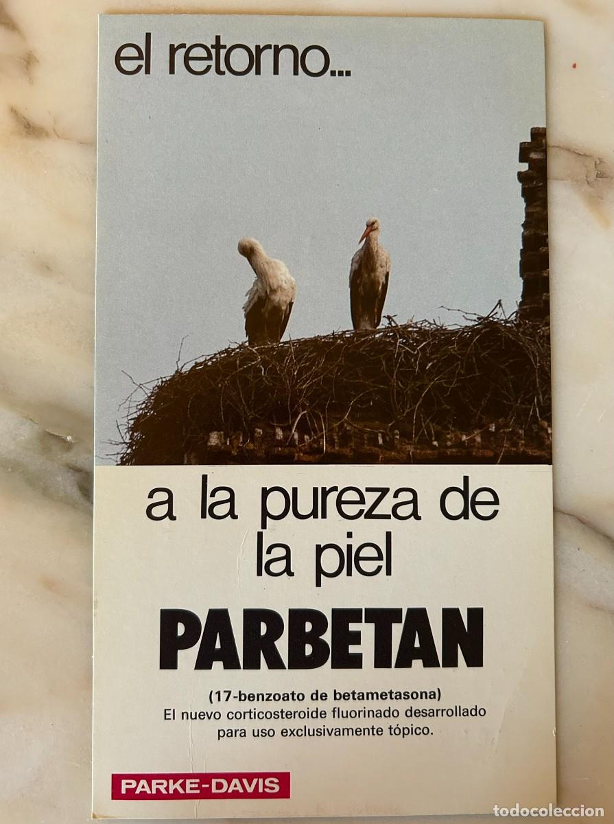 Postales: CIG&Uuml;E&Ntilde;A COM&Uacute;N - CICONIA CICONIA - L&Aacute;MINA PUBLICITARIA PARBETAN - PARKE-DAVIS 1975