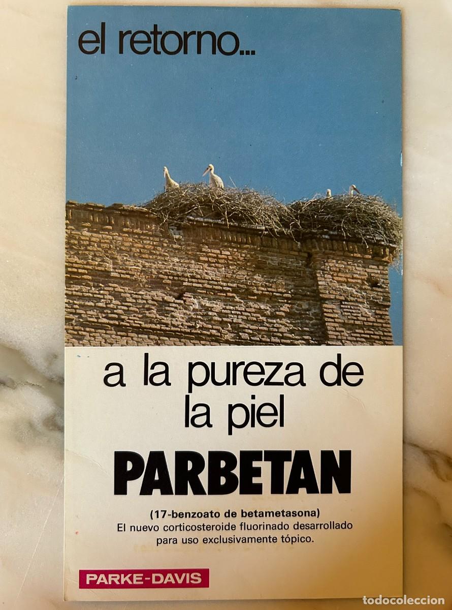 Postales: CIG&Uuml;E&Ntilde;A COM&Uacute;N - CICONIA CICONIA - L&Aacute;MINA PUBLICITARIA PARBETAN - PARKE-DAVIS 1975