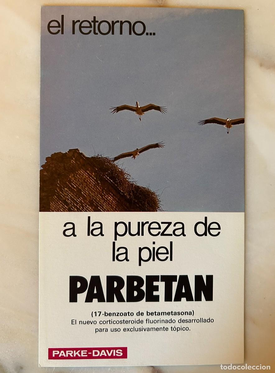 Postales: CIG&Uuml;E&Ntilde;A COM&Uacute;N - CICONIA CICONIA - L&Aacute;MINA PUBLICITARIA PARBETAN - PARKE-DAVIS 1975