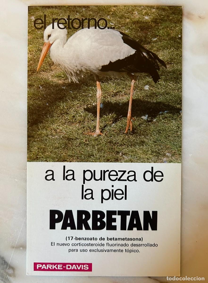 Postales: CIG&Uuml;E&Ntilde;A COM&Uacute;N - CICONIA CICONIA - L&Aacute;MINA PUBLICITARIA PARBETAN - PARKE-DAVIS 1975