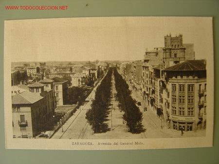 Postales: ZARAGOZA AVDA. DEL GENERAL MOLA - Foto 1