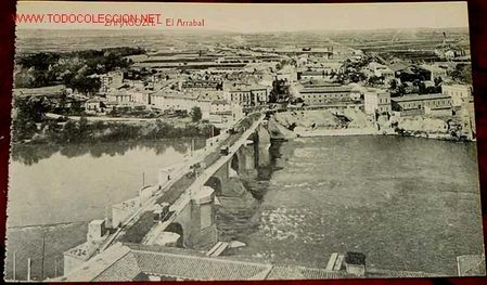 Postales: ANTIGUA POSTAL DE ZARAGOZA - EL ARRABAL - Foto 1