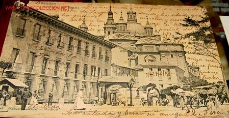 Postales: ANTIGUA POSTAL DE ZARAGOZA . VISTA DE LA RIBERA - Foto 1