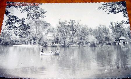 Postkarten: ANTIGUA POSTAL DE ALHAMA DE ARAGON - LAGO Y CASITA DE CORCHO
