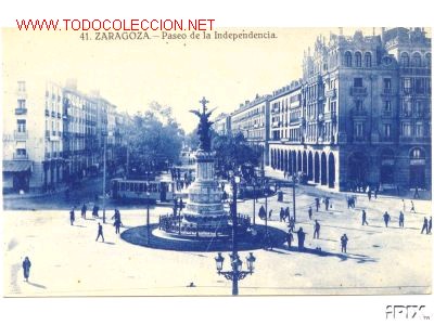 Postales: ZARAGOZA. PASEO DE LA INDEPENDENCIA. - Foto 1