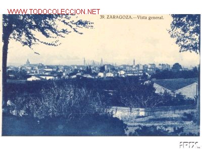 Postales: ZARAGOZA. VISTA GENERAL. ANTIGUA. - Foto 1