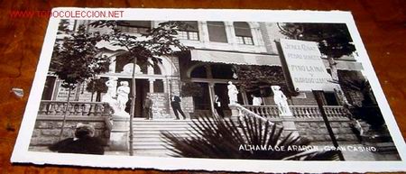 Cartes Postales: ANTIGUA POSTAL DE ALHAMA DE ARAGON - GRAN CASINO - BALNEARIO
