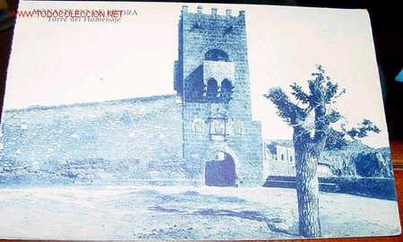 Postcards: ANTIGUA POSTAL DE EL MONASTERIO DE PIEDRA - TORRE DEL HOMENAJE