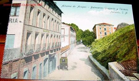 Postales: ANTIGUA POSTAL COLOREADA DE ALHAMA DE ARAGON