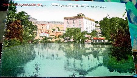 Postales: ANTIGUA POSTAL COLOREADA DE ALHAMA DE ARAGON