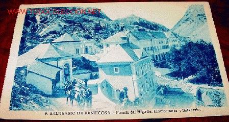 Postkarten: ANTIGUA POSTAL DEL BALNEARIO DE PANTICOSA (HUESCA) . FUENTE DEL HIGADO, INSTALACIONES Y BALNEARIO -
