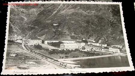Postales: ANTIGUAL FOTO POSTAL DEL BALNEARIO DE PANTICOSA - VISTA PANORAMICA . ED. ARRIBAS