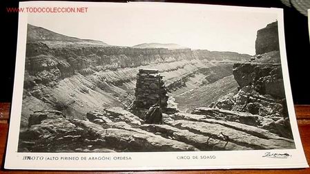 Postkarten: ANTIGUAL FOTO POSTAL DE BROTO (ALTO PIRINEO DE ARAGON ) (ORDESA) - CIRCO DE SOASO - ZERKOWITZ -