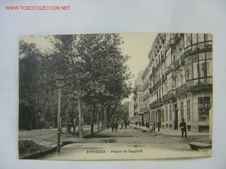 Postales: ZARAGOZA PASEO DE SAGASTA - Foto 1