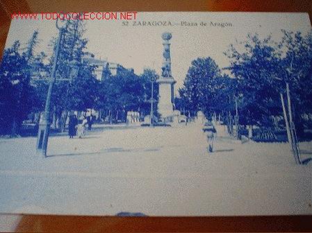 Postkarten: TARJETA POSTAL ANTIGUA DE ZARAGOZA-PLAZA DE ARAG&Oacute;N