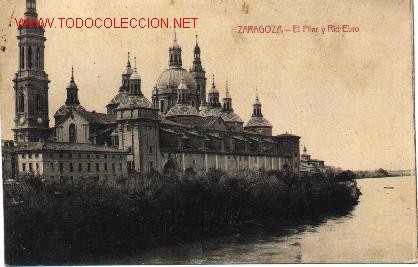 Postales: Zaragoza : El Pilar y Rio Ebro - Foto 1