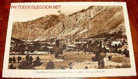 Postales: ANTIGUA POSTAL ORIGINAL DE LA REPUBLICA DE ANDORRA - LES ESCALDES