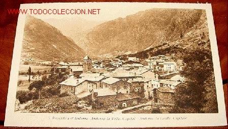 Postales: ANTIGUA POSTAL ORIGINAL DE LA REPUBLICA DE ANDORRA - ANDORRA LA VELLA
