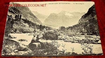 Postkarten: ANTIGUA FOTO POSTAL DEL BALNEARIO DE  PANTICOSA (HUESCA) - EL SALVADEGON - CON PUBLICIDAD DEL HOTEL