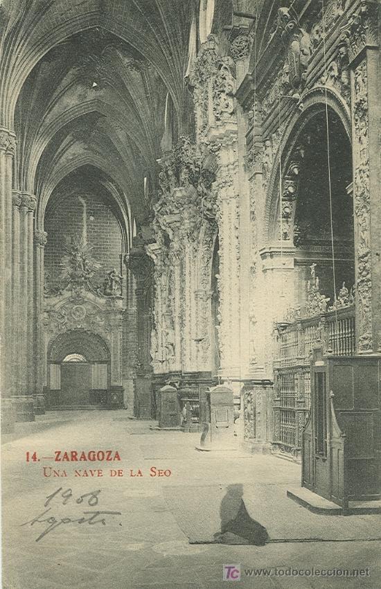 Postales: ZARAGOZA. UNA NAVE DE LA SEO - Foto 1
