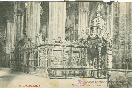 Postales: ZARAGOZA. TRASCORO DE LA SEO. - Foto 1