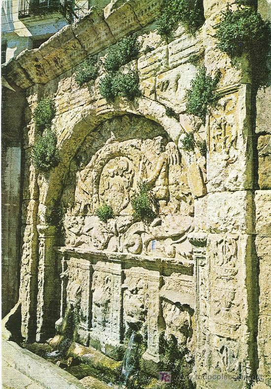 Postales: BARBASTRO. FUENTE DEL VIVERO (POSTAL ERR&Oacute;NEA). - Foto 1