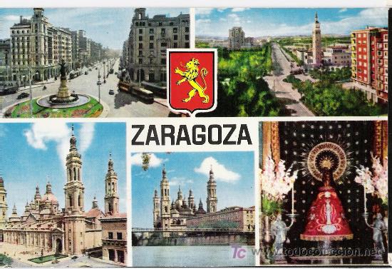 Postales: ZARAGOZA            *CINCO VISTAS DE LA CIUDAD   * - Foto 1