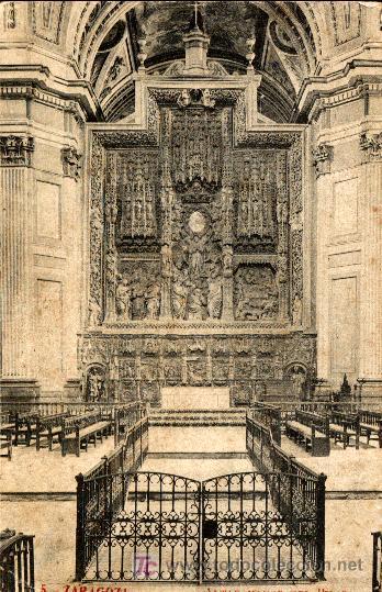 Postales: ZARAGOZA : ALTAR MAYOR DEL PILAR - Foto 1