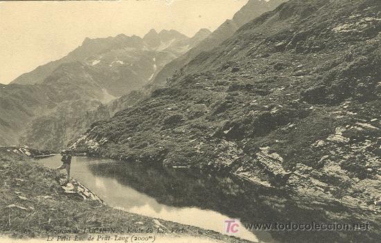 Postales: BENASQUE-LUCHON. LAGO VERDE Y PICO DEL BOUM.