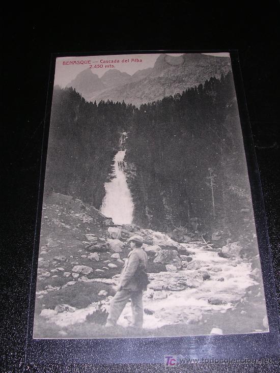 Postales: BENASQUE, CASCADA DEL ALBA, 2450 MET, EDC, E.BIELSA - Foto 1