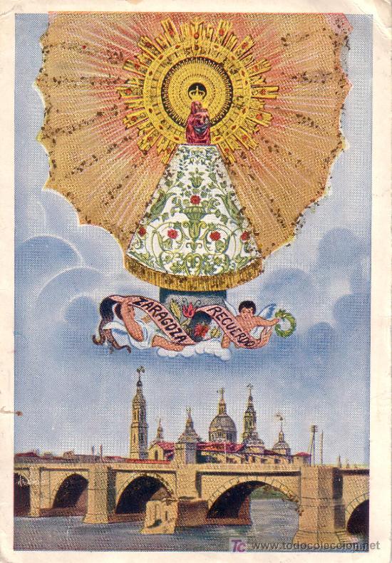Postales: ZARAGOZA - RECUERDO DE EL PILAR - Foto 1