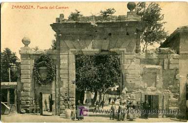 Postales: ZARAGOZA,  PUERTA DEL CARMEN,                      P14469 - Foto 1