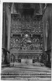 Postales: POSTAL DE ZARAGOZA ALTAR MAYOR DE LA SEO - Foto 1