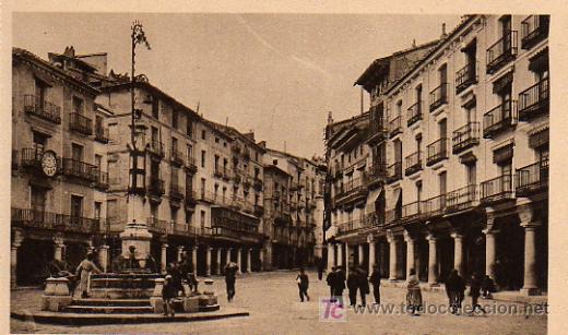 Postales: TERUEL - PLAZA DE CARLOS CASTEL - Foto 1