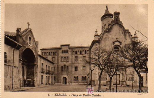 Postales: TERUEL - PLAZA DE EMILIO CASTELAR - Foto 1