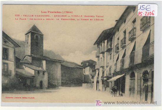 Postales: (PS-2106)POSTAL ANDORRA LA VELLA-PRISION E IGLESIA - Foto 1