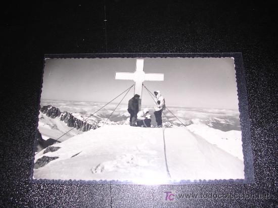 Postales: BENASQUE, 28, CRUZ Y CUMBRE DEL ANETO - Foto 1