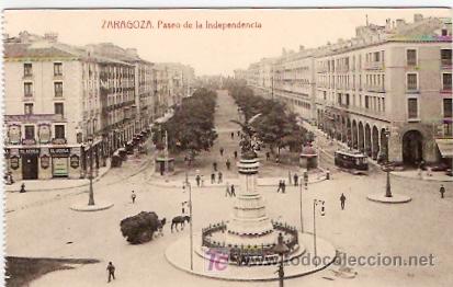 Postales: POSTAL ZARAGOZA PASEO DE LA INDEPENDENCIA - Foto 1