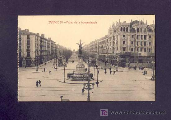 Postales: Postal de ZARAGOZA: Paseo de la Independencia - Foto 1