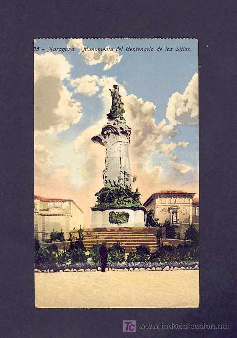 Postales: Postal de ZARAGOZA: Monumento al Centenario de los Sitios (num.35) - Foto 1