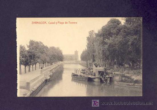 Postales: Postal de ZARAGOZA: Canal y playa de Torrero (Thomas) - Foto 1