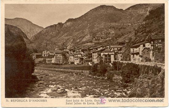 Postales: ANDORRA SANT JULI&Agrave; DE LL&Ograve;RIA