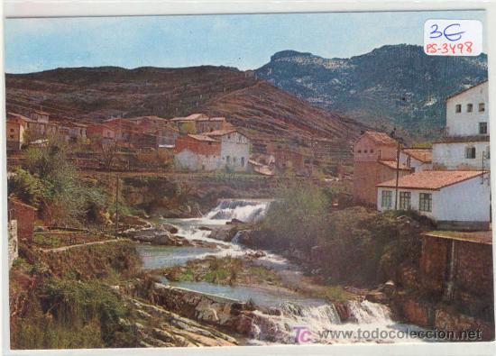 Postales: (PS-3498)POSTAL DE BECEITE(TERUEL)-RIO MATARRA&Ntilde;A Y VISTA PARCIAL
