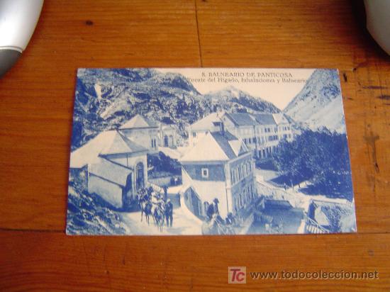 Postkarten: Postal de Balneario de Panticosa-8 fuente del Higado, Inhalaciones y Balneario