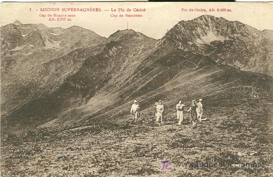 Postales: BENASQUE-LUCHON. SUPERBAGN&Egrave;RES.