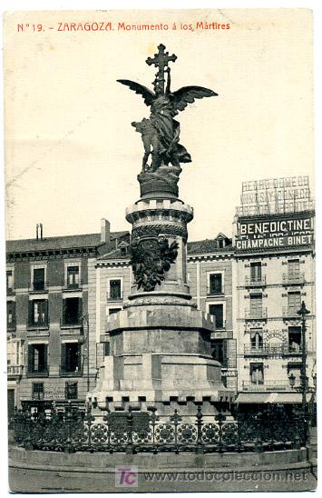 Postales: ZARAGOZA, MONUMENTO A LOS MARTIRES,             P19935 - Foto 1