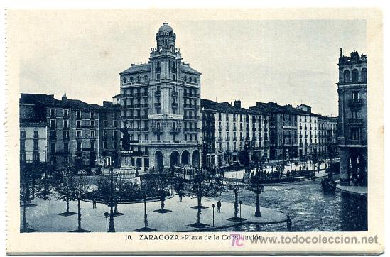 Postales: ZARAGOZA, PLAZA DE LA CONSTITUCION,             P19967 - Foto 1