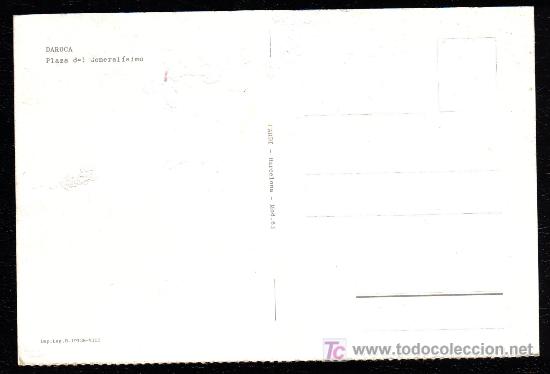 Postales: DAROCA - PLAZA DEL GENERALISIMO - Foto 2