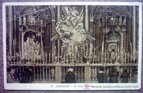 Postales: ZARAGOZA - LA SANTA CAPILLA - Foto 1