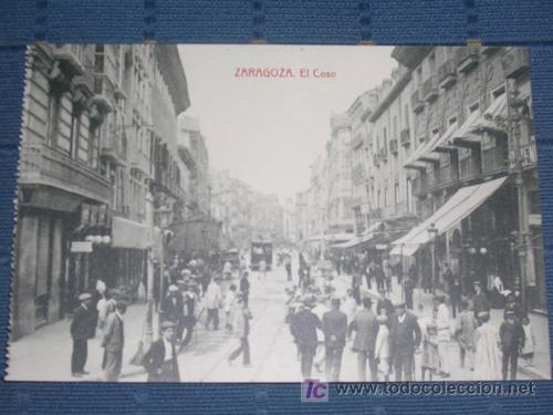 Postales: TARJETA POSTAL DE ZARAGOZA - EL COSO - THOMAS - Foto 1